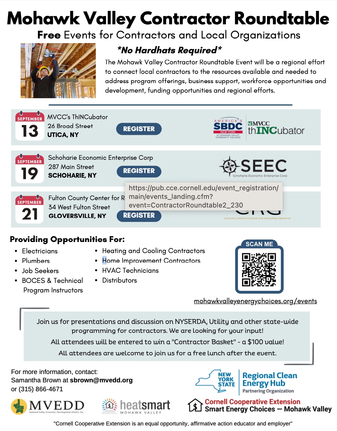 Contractor Roundtable Flyer